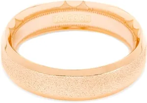 Tacori Mens Wedding Band With Pebble Finish -6.0mm