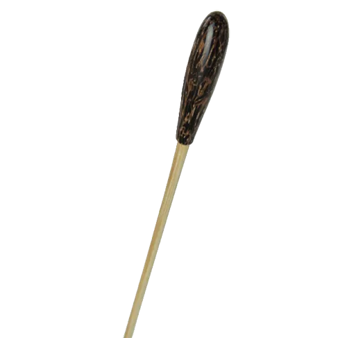 TAKT Baton 13" - Wooden Stick with Small Plain Tigerwood Handle
