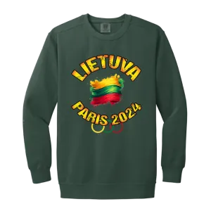 Team Lietuva 2024 Olympics -Men/Women Unisex Soft-Washed Crewneck Sweatshirt