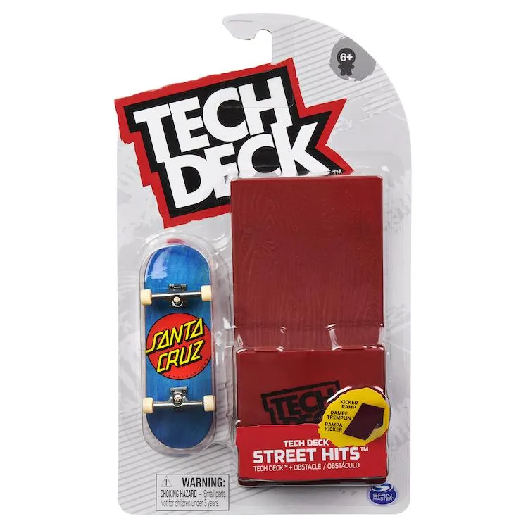 Tech Deck Street Hits Skateboard Pack - Santa Cruz