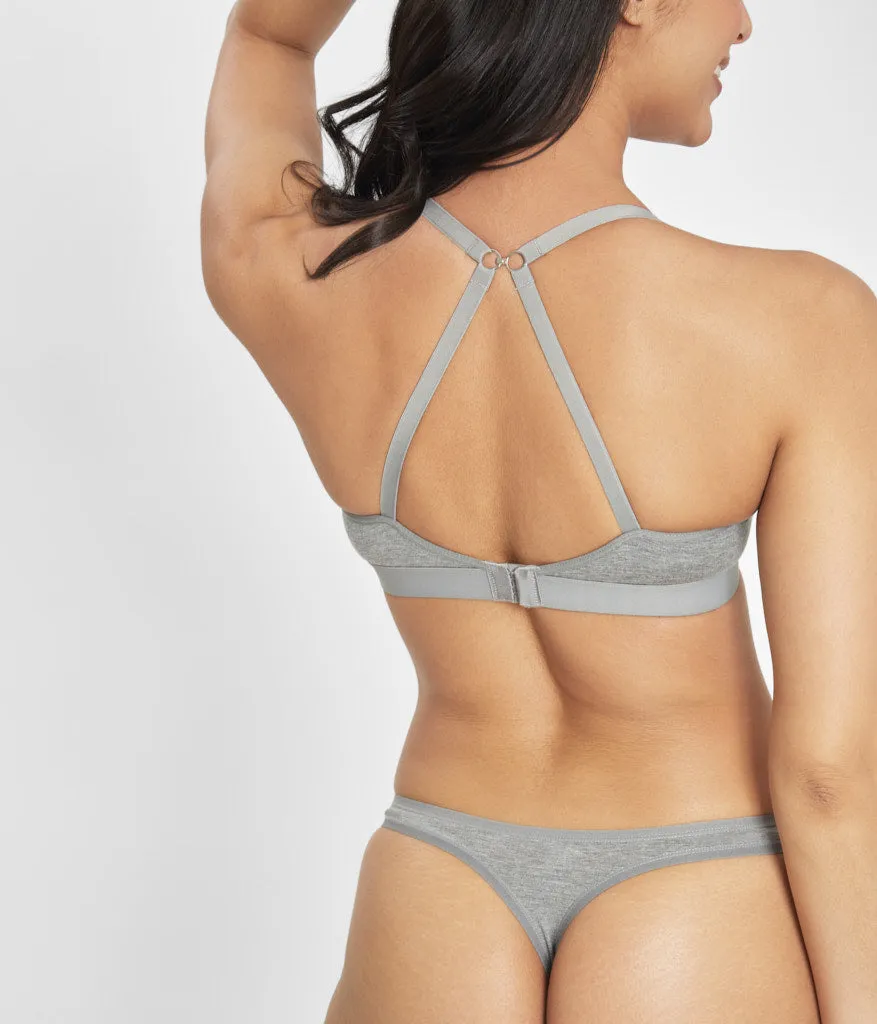 The All-Day No-Wire Push-Up: Heather Gray