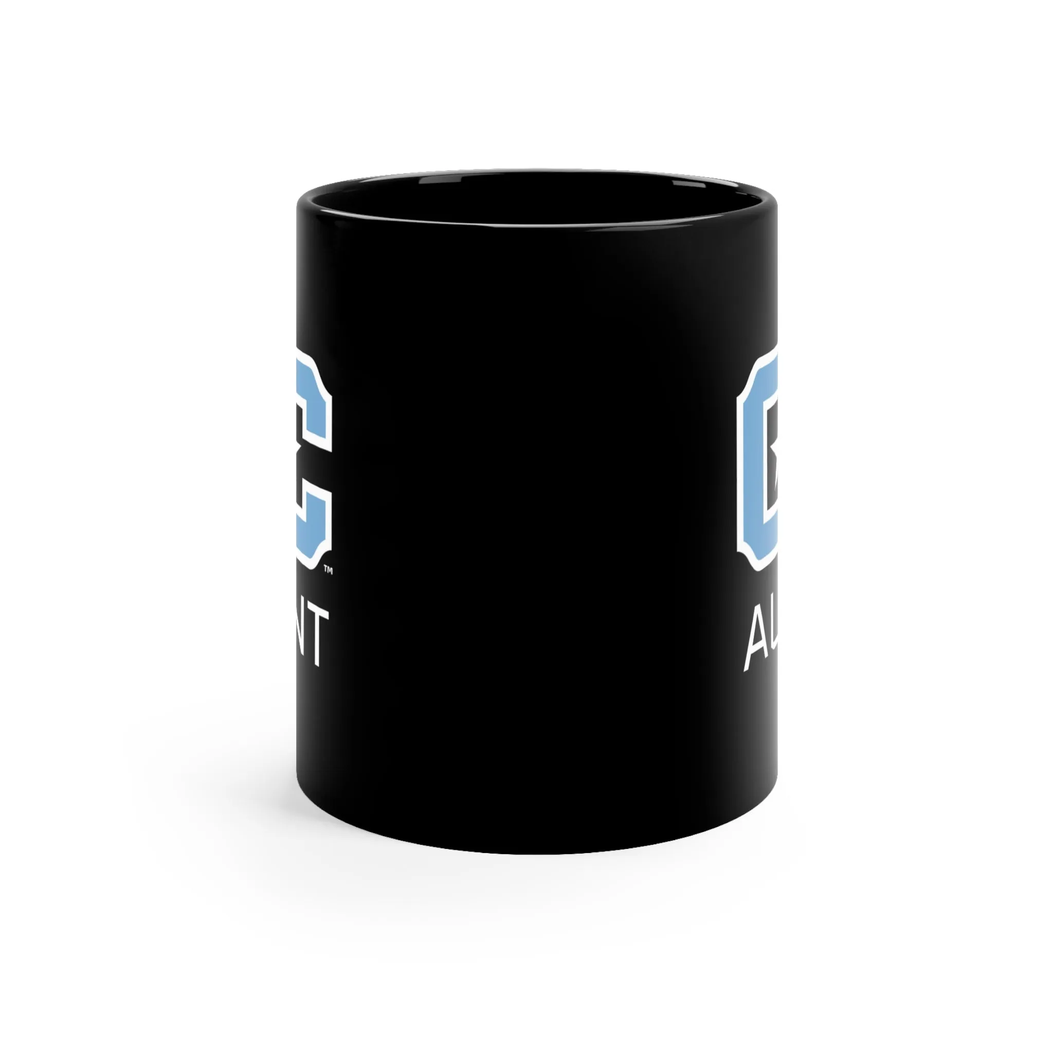 The Citadel Block C Logo, Sports Aunt, Black Mug, 11oz