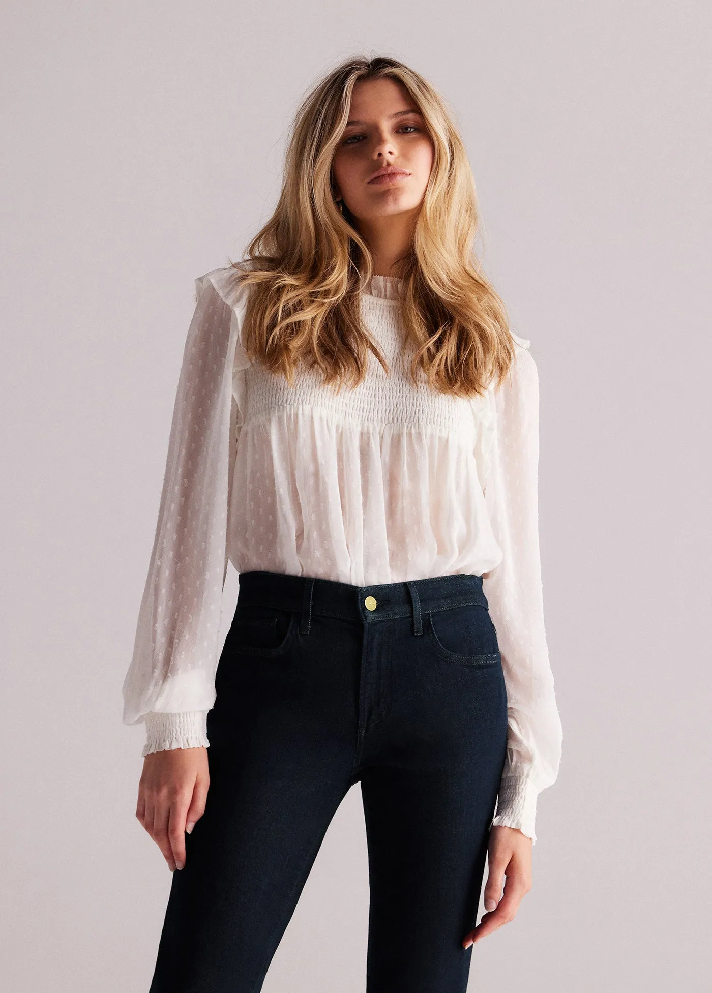 THE HARMONY SMOCKED BLOUSE