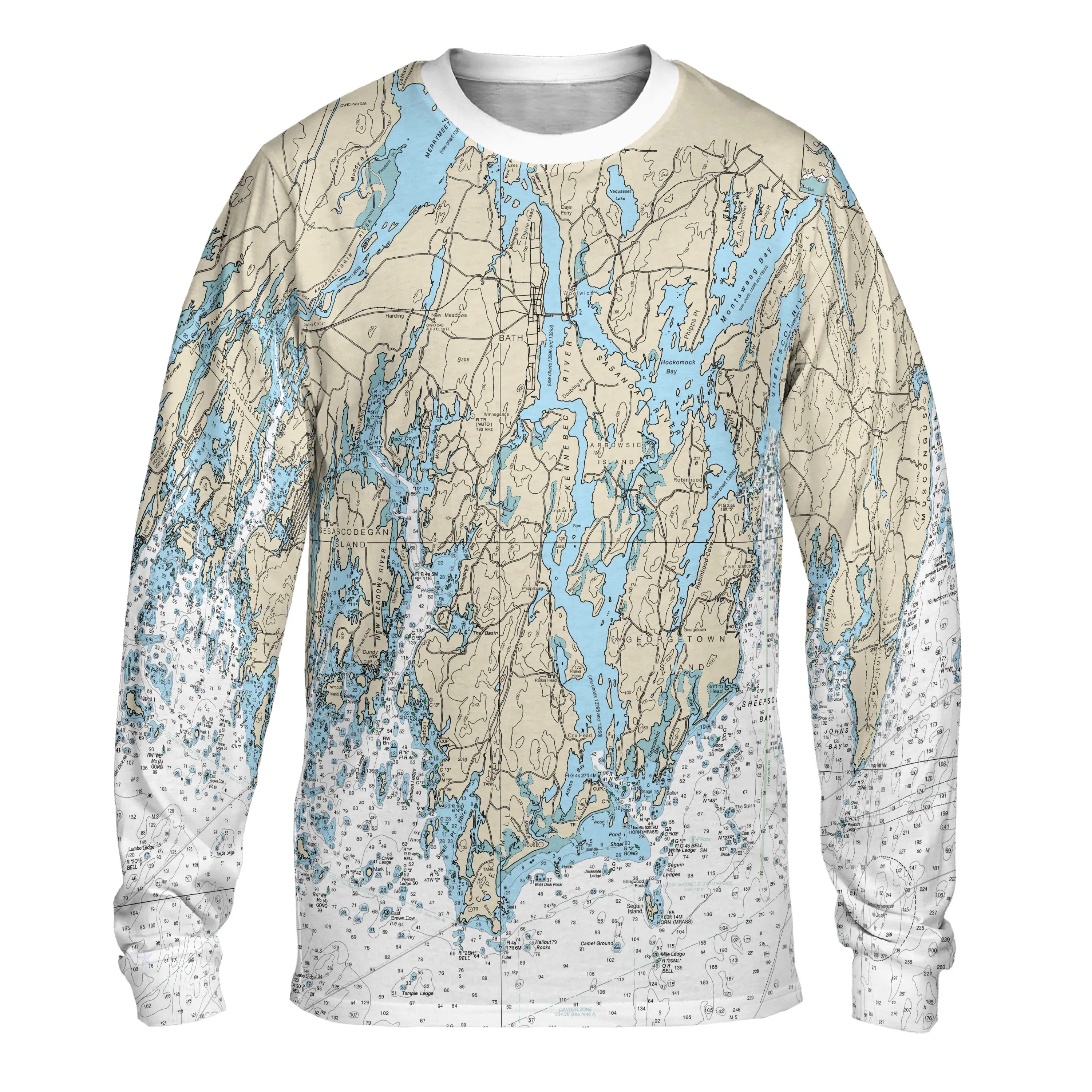 The Phippsburg and Kennebec River Long Sleeve Performance Tee