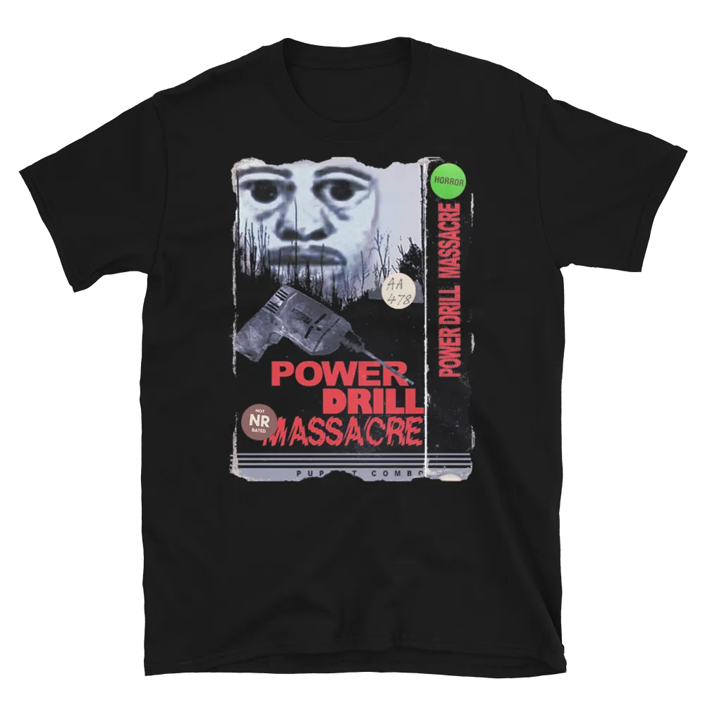 The Power Drill Massacre 'Police Sketch' VHS T-shirt