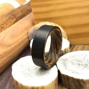 The Trailblazer | Men's Black Wedding Band