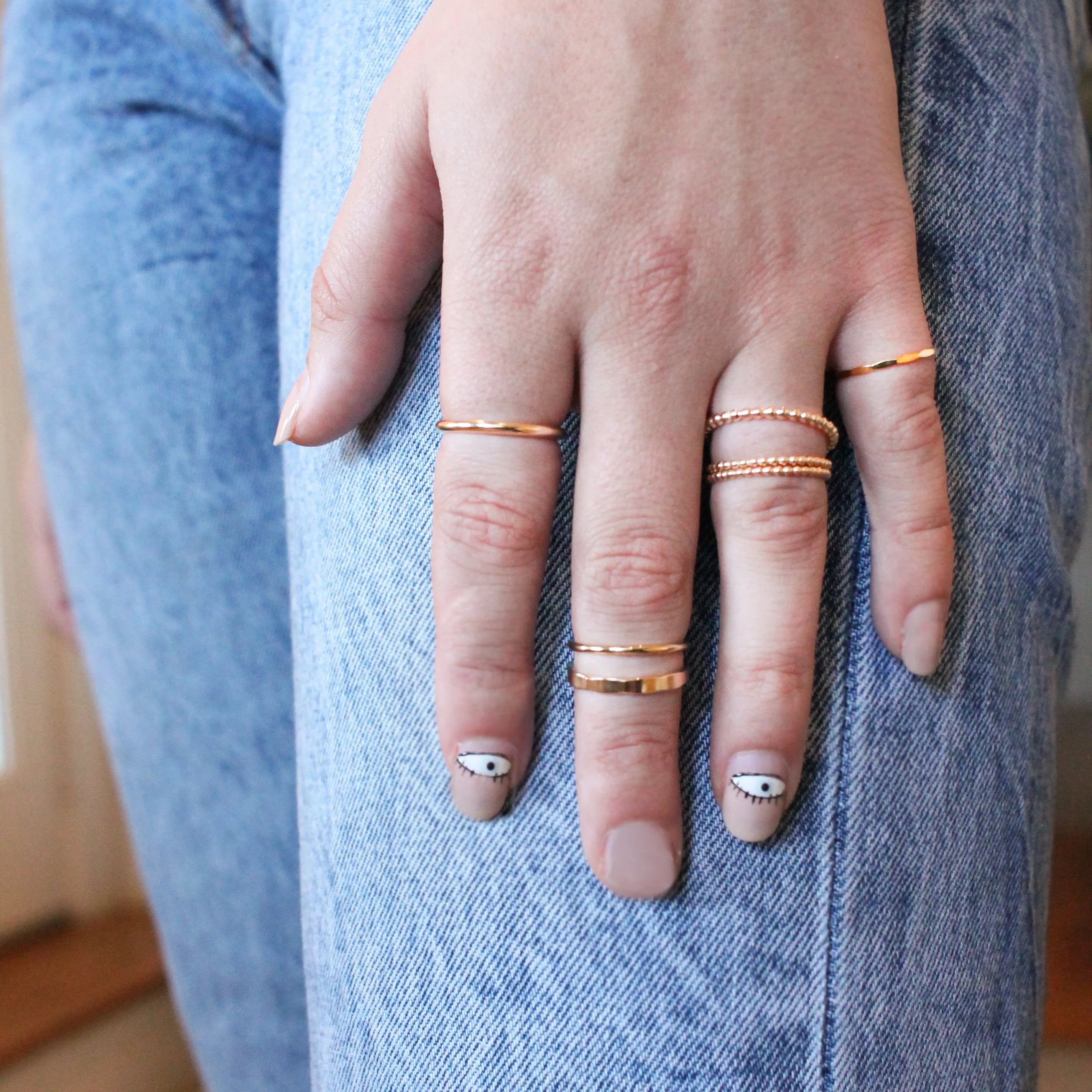 Thick Smooth Stackable Ring