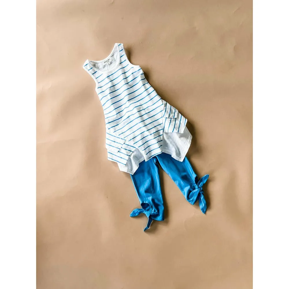 Tie-Capri Leggings | Pool