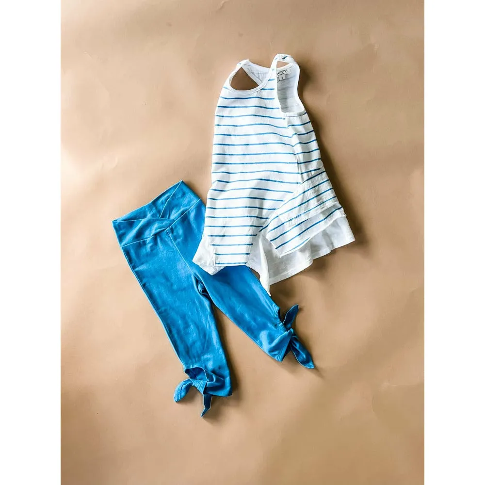Tie-Capri Leggings | Pool
