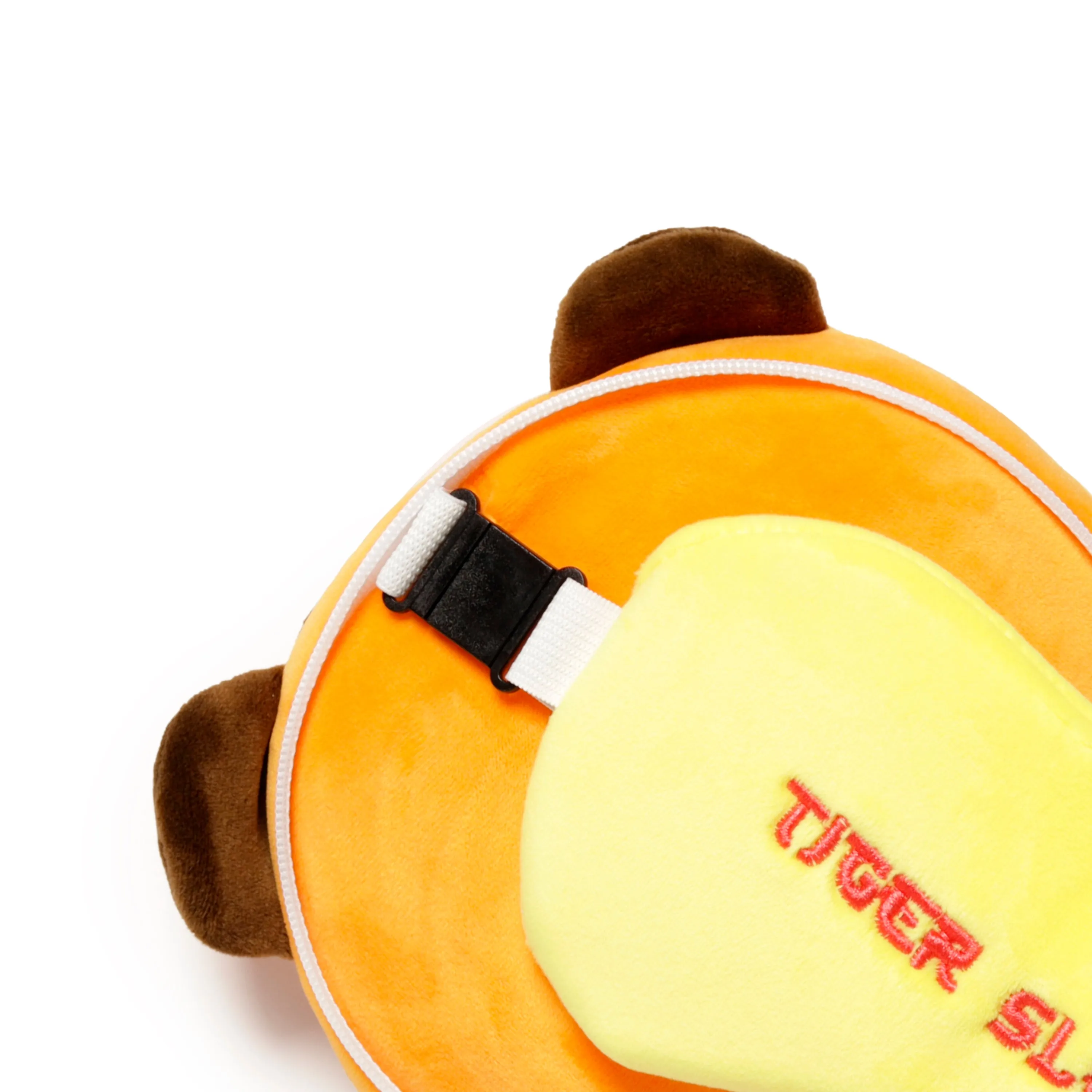 Tiger Relaxeazzz Plush Round Travel Pillow & Eye Mask Set