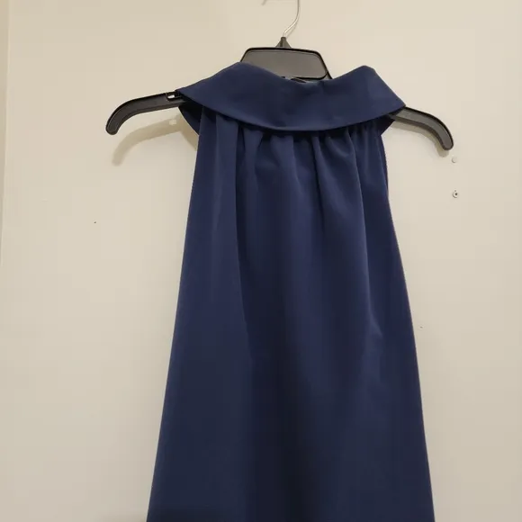 tuckernuck SAIL TO SABLE Hydra Dress Sleeveless Cowl Neck Nautical Blue XL