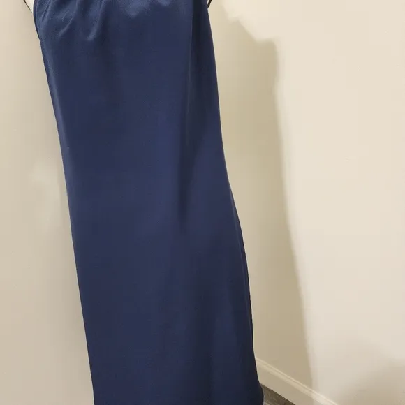 tuckernuck SAIL TO SABLE Hydra Dress Sleeveless Cowl Neck Nautical Blue XL