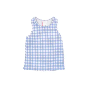 TWEEN Active Tank - Periwinkle Gingham