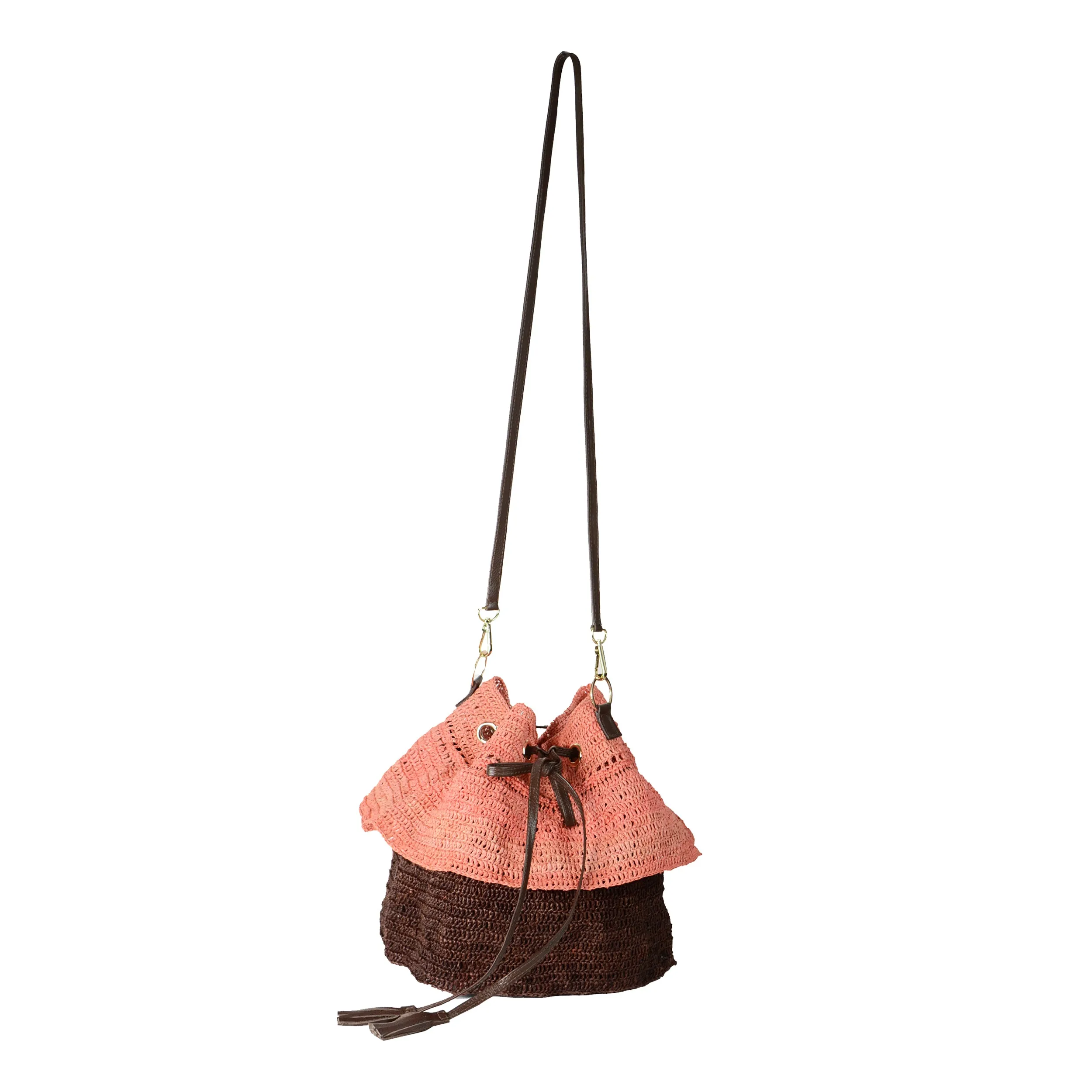 Two Tones Ruffled Mochila