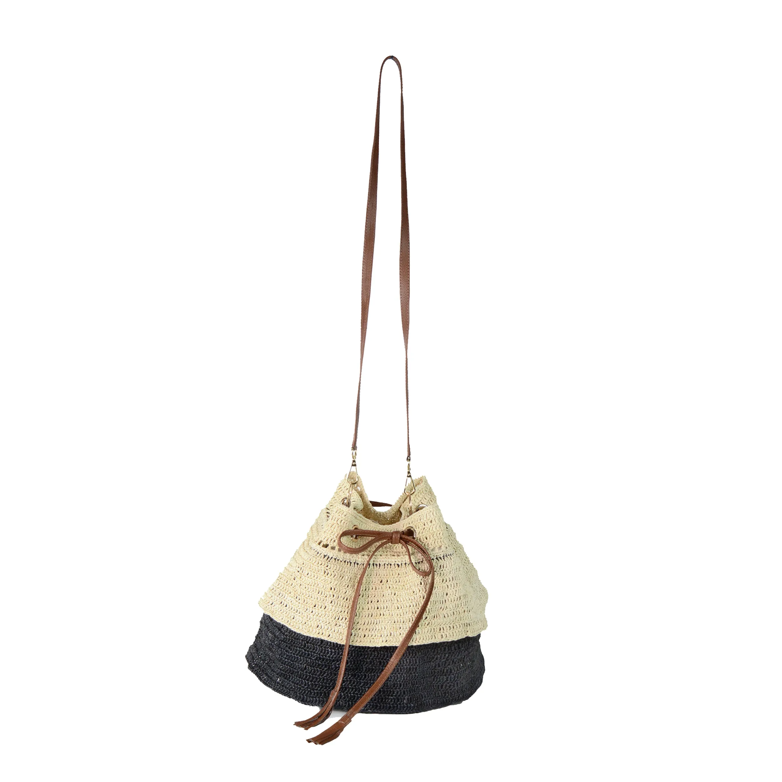 Two Tones Ruffled Mochila