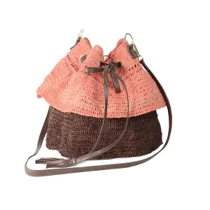 Two Tones Ruffled Mochila