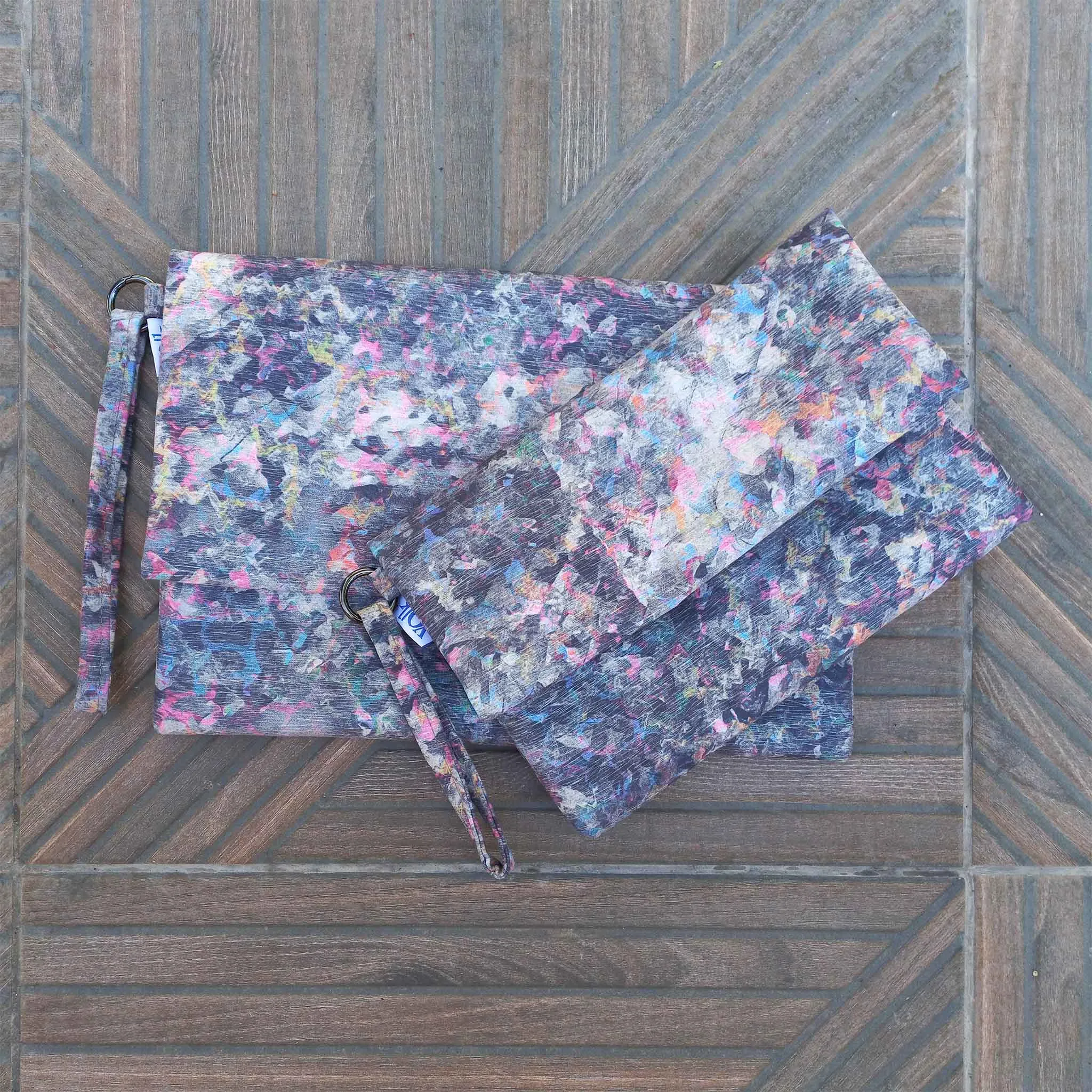 Ultraviolet Print Clutch Bag