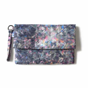 Ultraviolet Print Clutch Bag