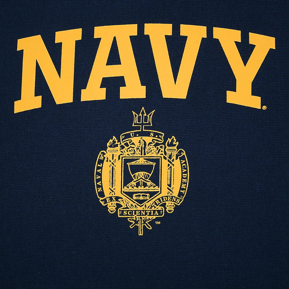 USNA Issue Champion Reverse Weave Crewneck (Navy)