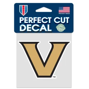Vanderbilt Commodores Decal 4x4 Perfect Cut Color