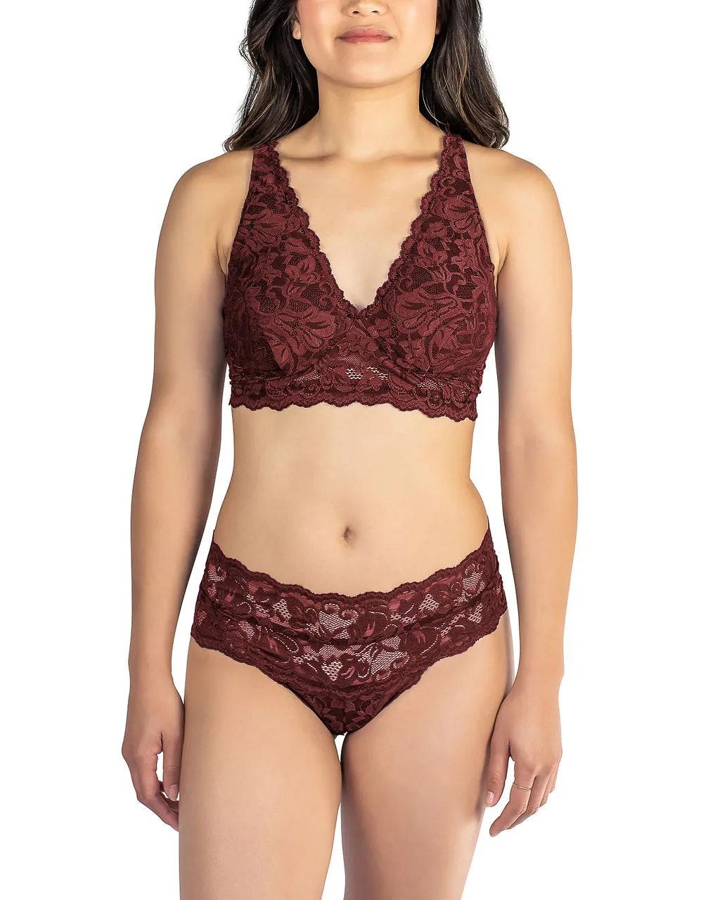 Vela Wireless Bra, Garnet