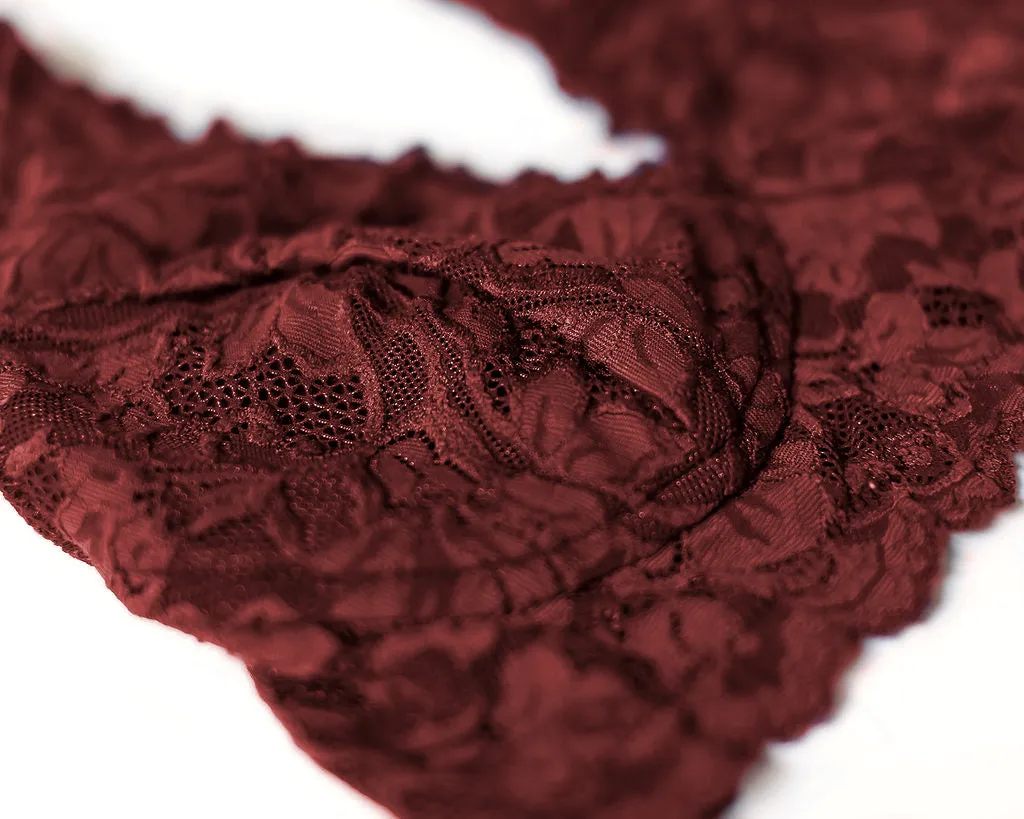 Vela Wireless Bra, Garnet