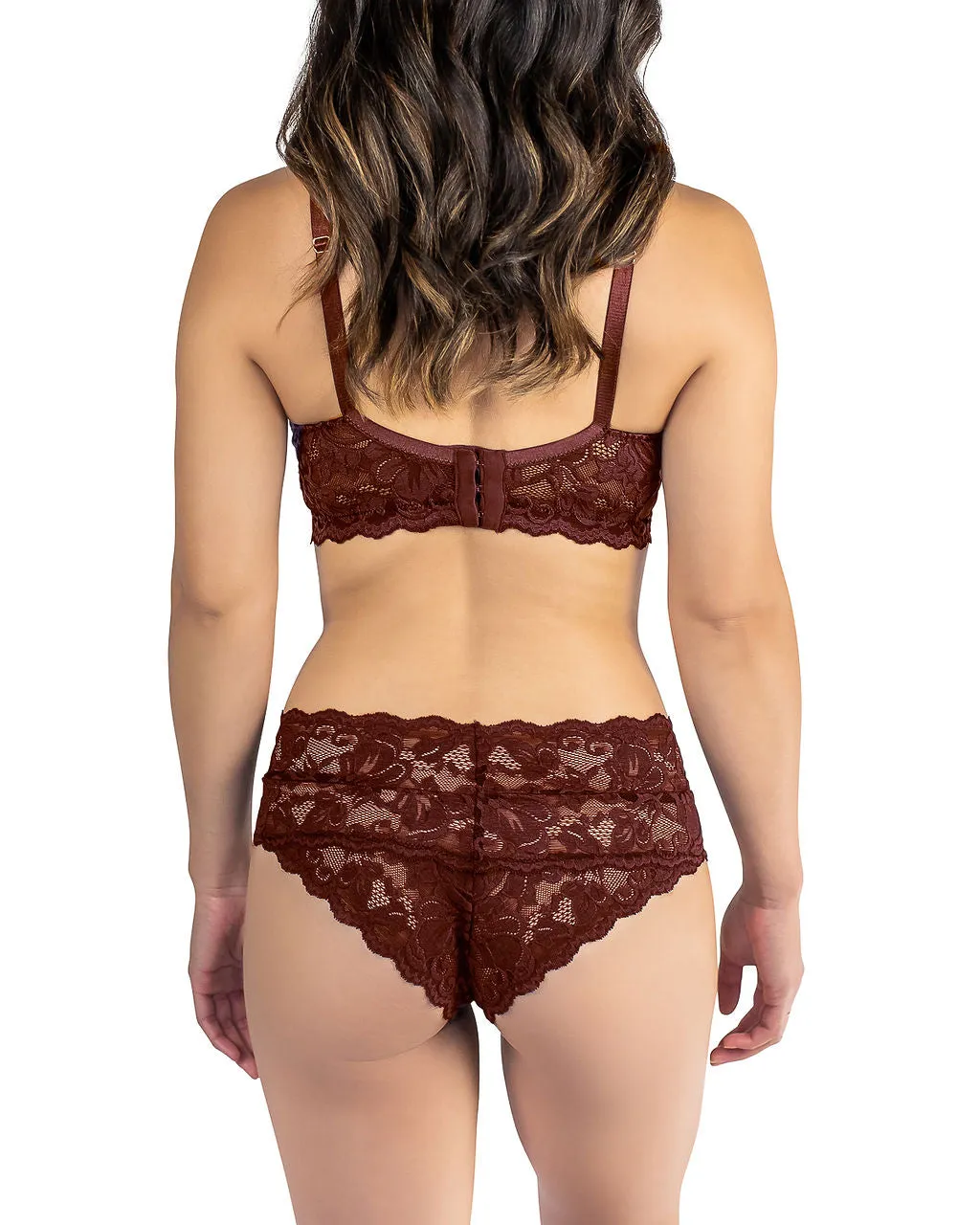 Vela Wireless Bra, Garnet