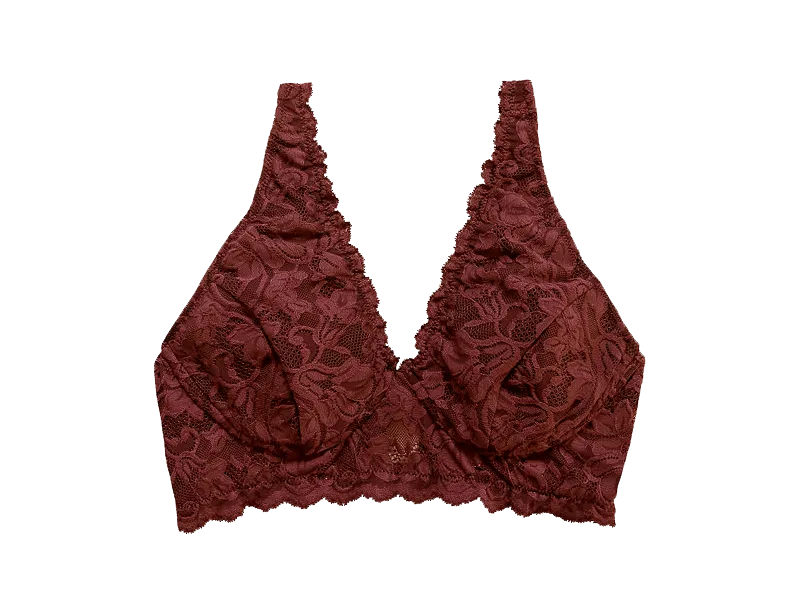 Vela Wireless Bra, Garnet