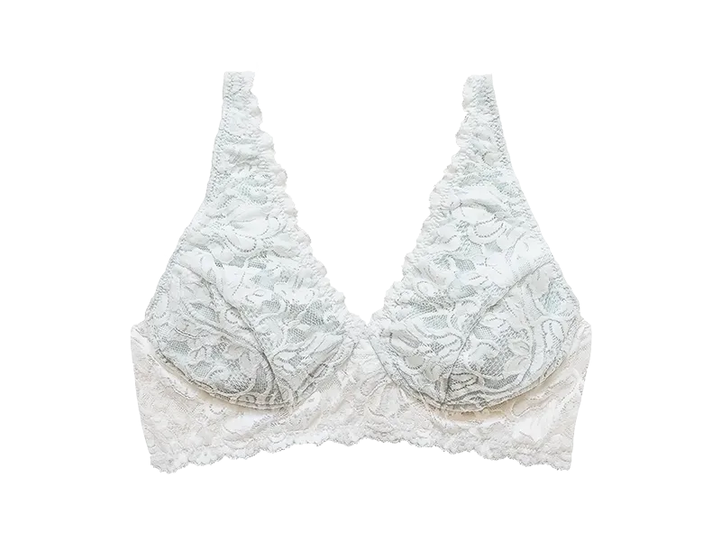 Vela Wireless Bra, White / Mist