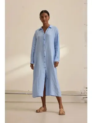 Velvet with Cleo Wade - Nicole dress in Chill blue