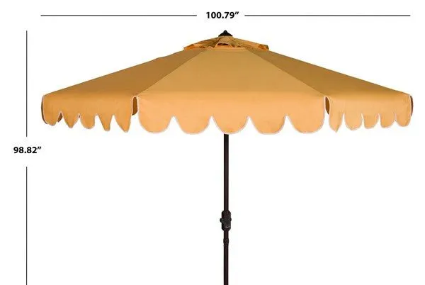Venice Single Scallop 9ft Crank Outdoor Auto Tilt Umbrella Design: PAT8010D