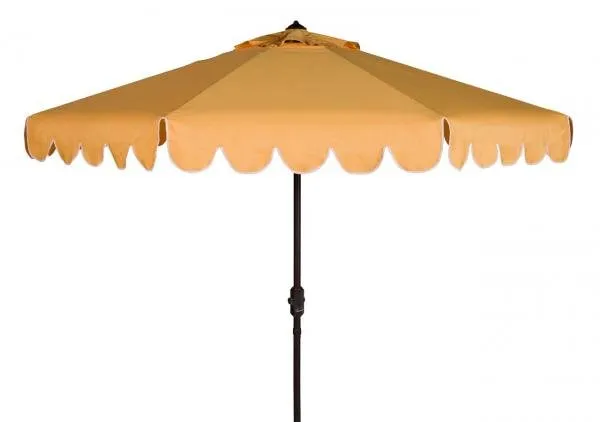 Venice Single Scallop 9ft Crank Outdoor Auto Tilt Umbrella Design: PAT8010D