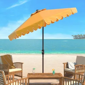 Venice Single Scallop 9ft Crank Outdoor Auto Tilt Umbrella Design: PAT8010D
