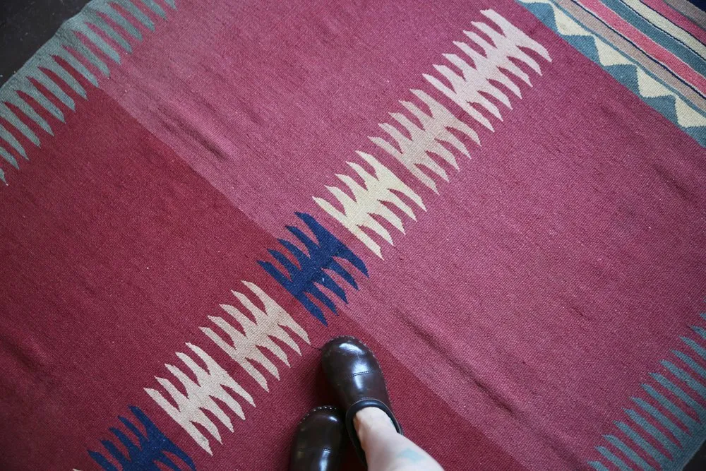 Vintage Bodrum Bos Kilim 4.7ftx7ft