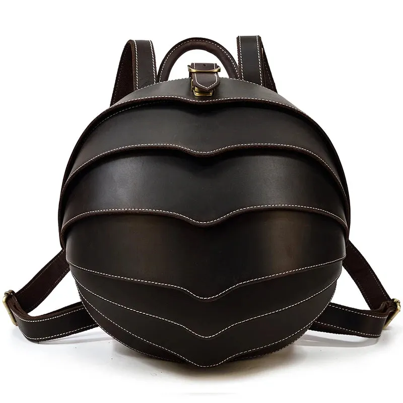 Vintage Leather Backpack 15.6" Laptop Crazy Horse Travel Bag