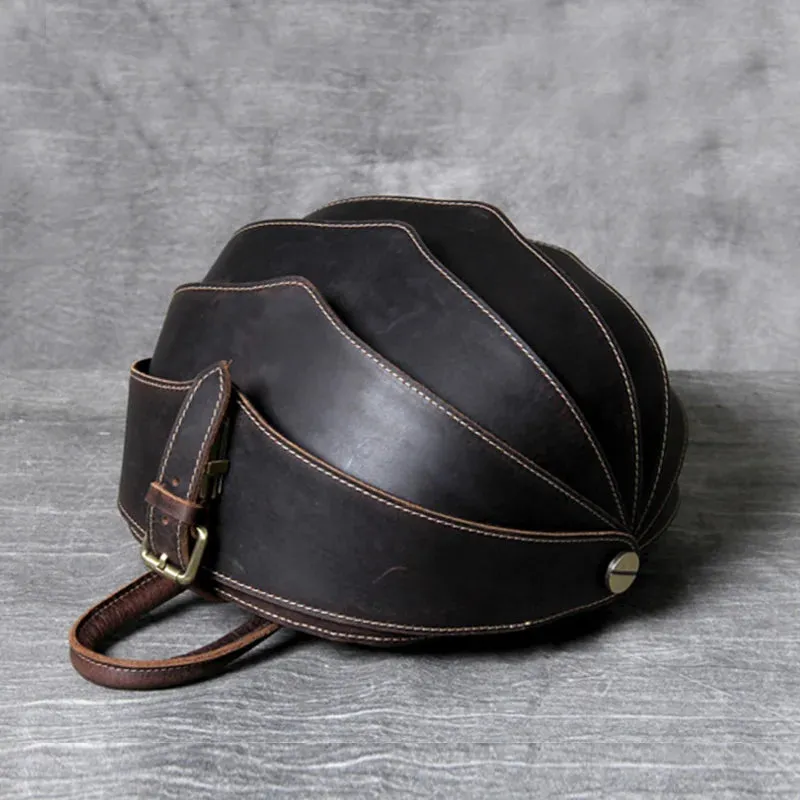 Vintage Leather Backpack 15.6" Laptop Crazy Horse Travel Bag