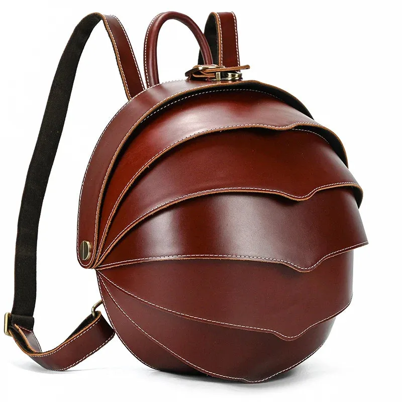 Vintage Leather Backpack 15.6" Laptop Crazy Horse Travel Bag