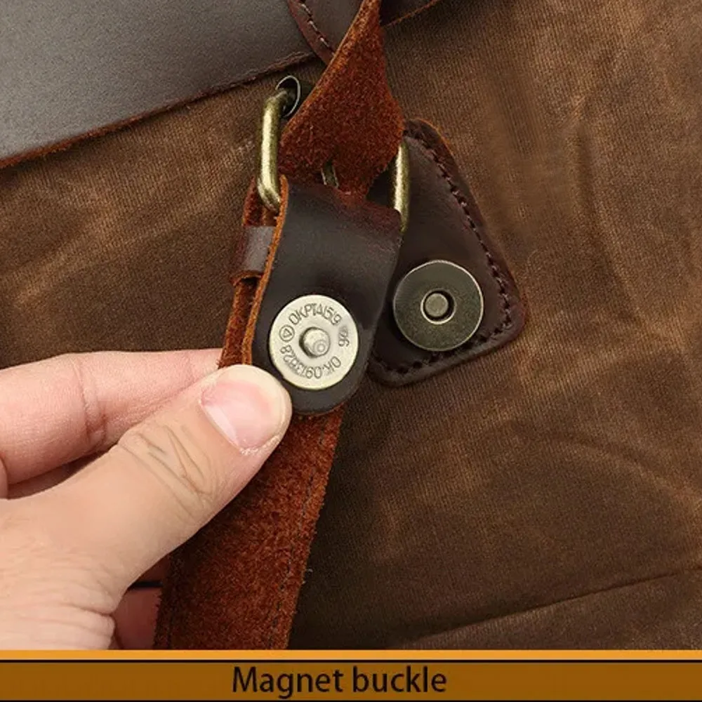 Vintage Waterproof Canvas Backpacks | Large Capacity Travel Bag
