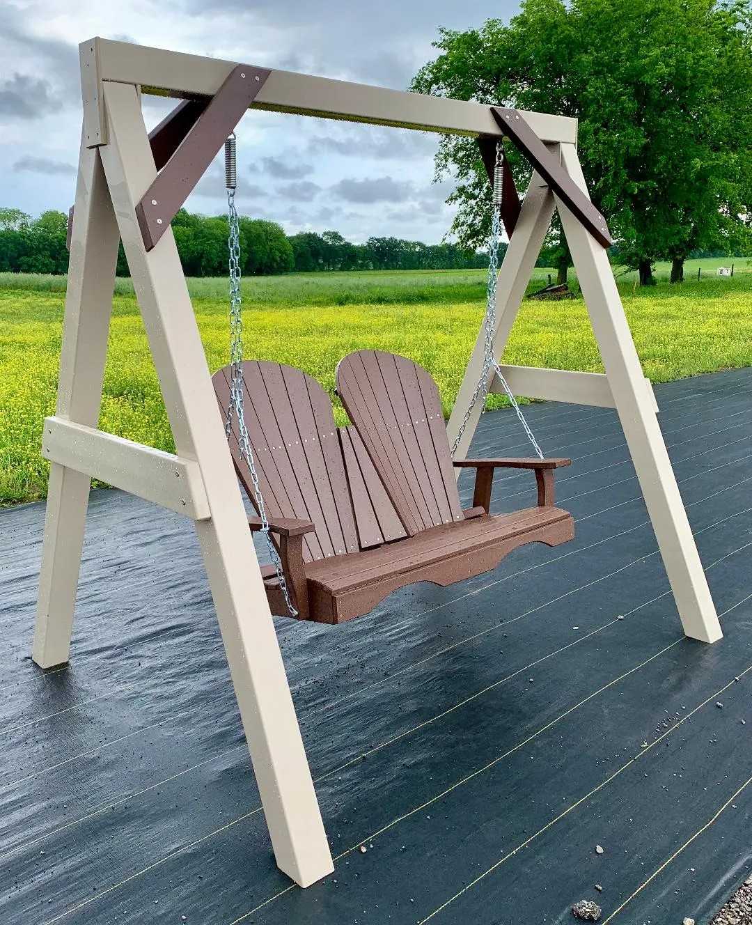 Vinyl-Clad Swing Frame