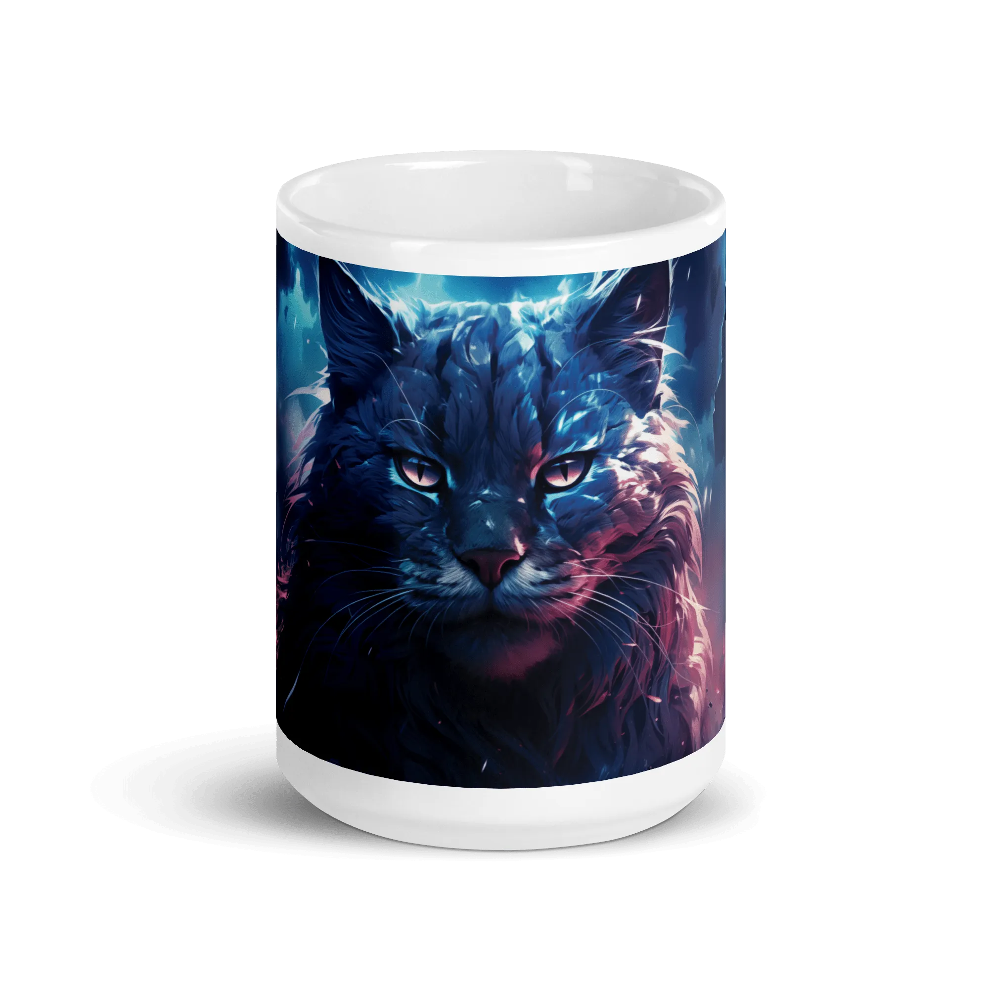 Void Cat White Glossy Mug