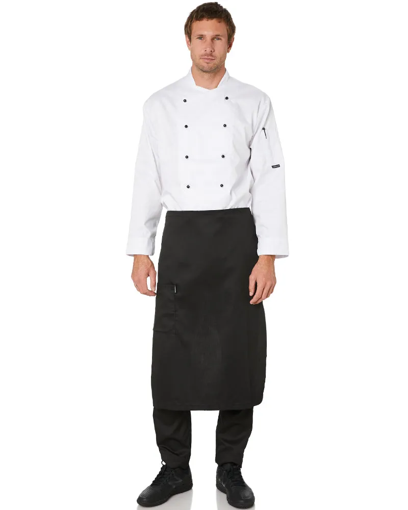 Waist Apron with Pocket - Black