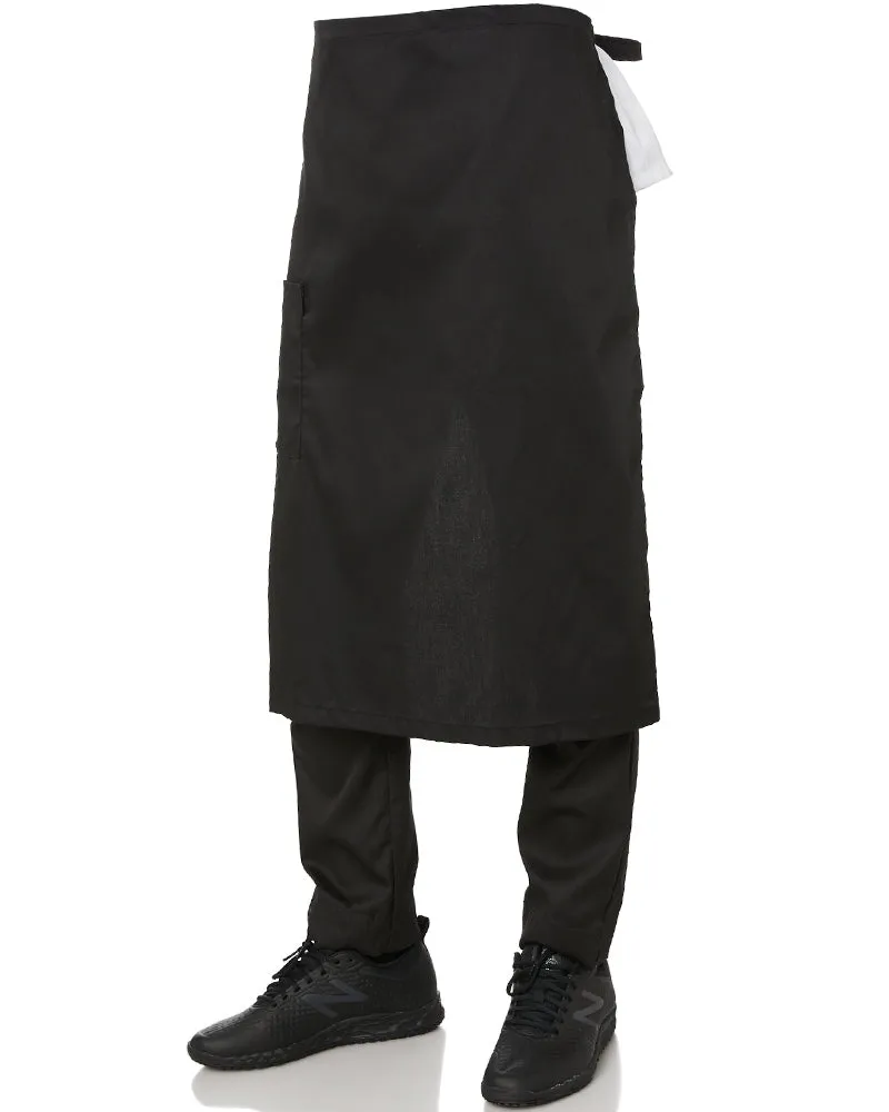 Waist Apron with Pocket - Black