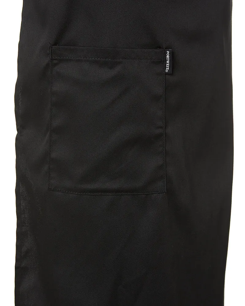 Waist Apron with Pocket - Black
