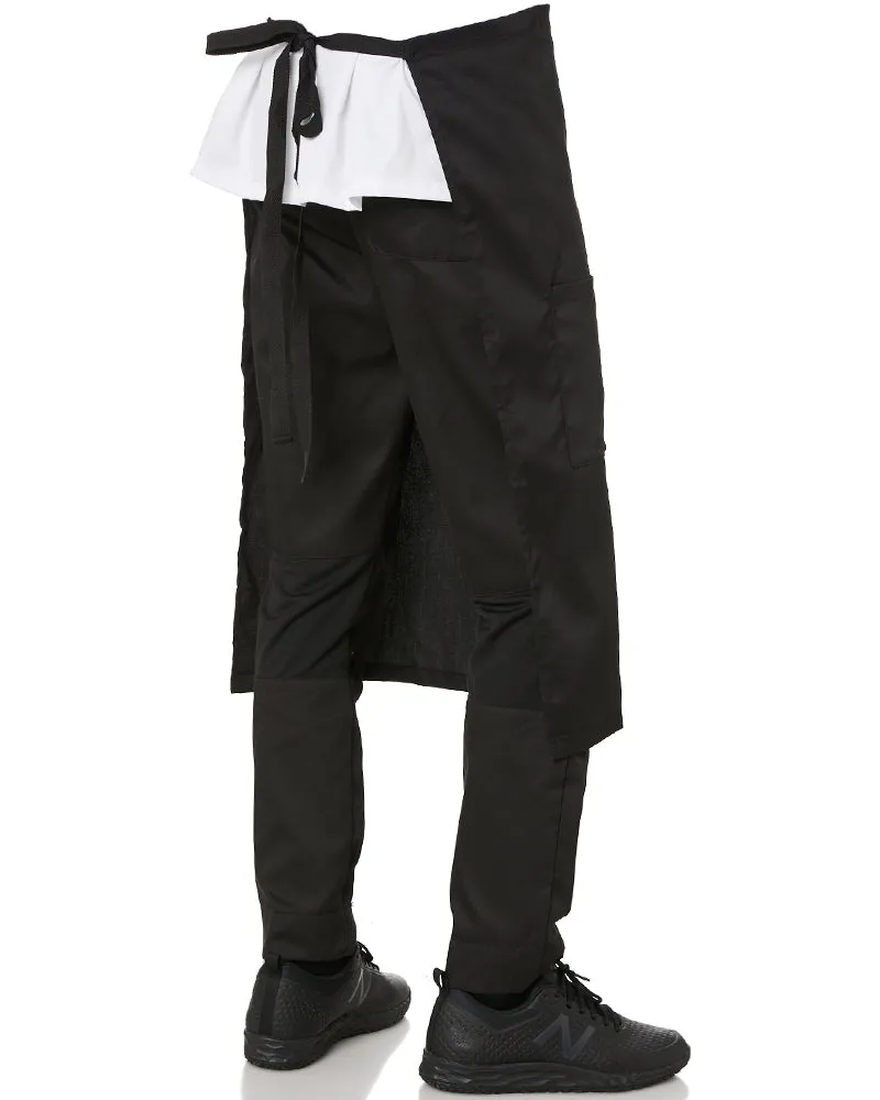 Waist Apron with Pocket - Black