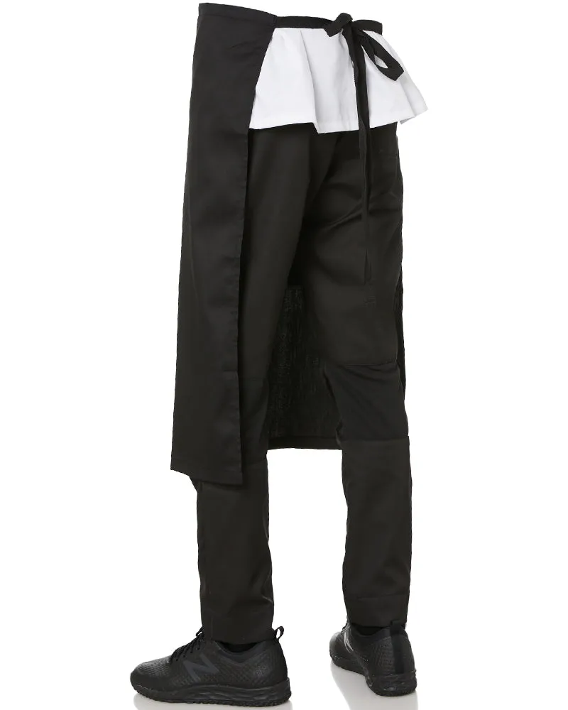 Waist Apron with Pocket - Black