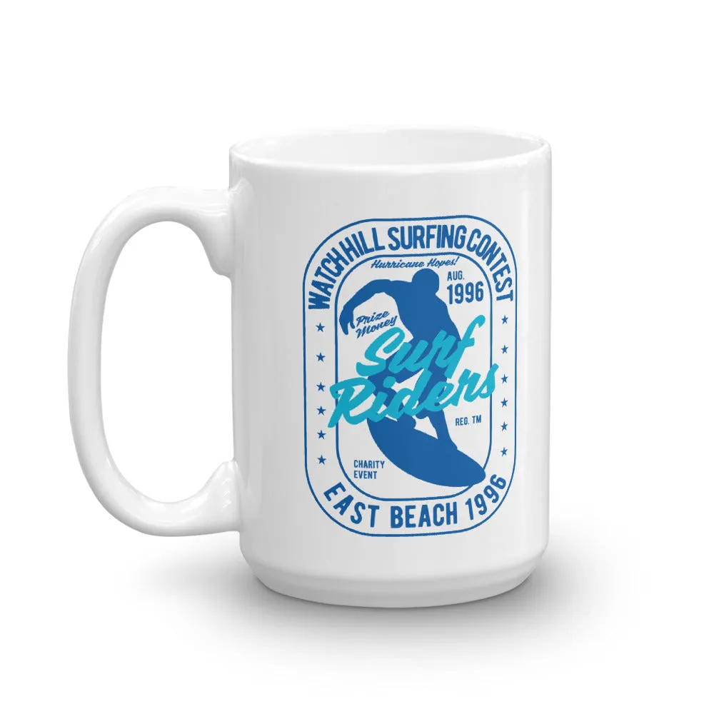 Watchill'n 'Surf RIder' Ceramic Mug - (Navy/Turquoise)