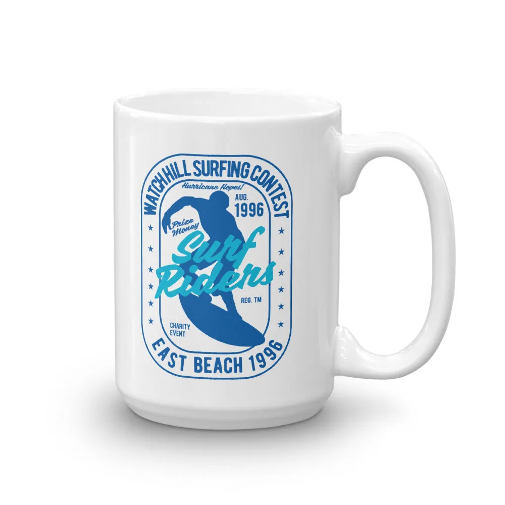 Watchill'n 'Surf RIder' Ceramic Mug - (Navy/Turquoise)