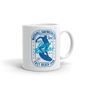 Watchill'n 'Surf RIder' Ceramic Mug - (Navy/Turquoise)