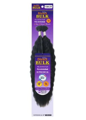 Wet & Wavy Super Bulk 18" 100% Human Hair Bulk