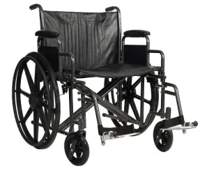 Wheelchair 24x18 Bariatric 500lb Detachable Desk Arm Elevation Leg Rest by Dynarex